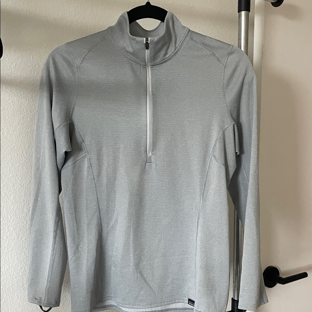 Patagonia Capilene Baselayer Light Gray Women’s Half-Zip S